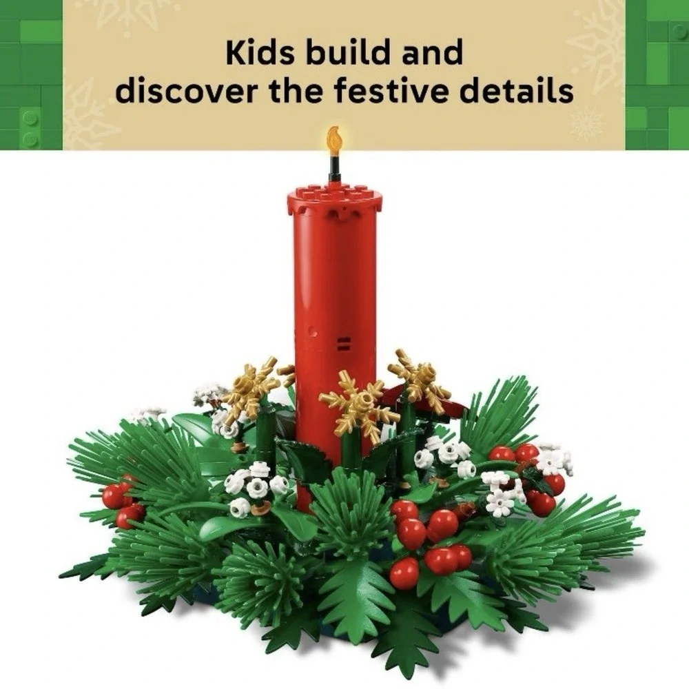 LEGO 40743 Christmas Holiday Table Decoration Candle Centerpiece Sealed NEW‎